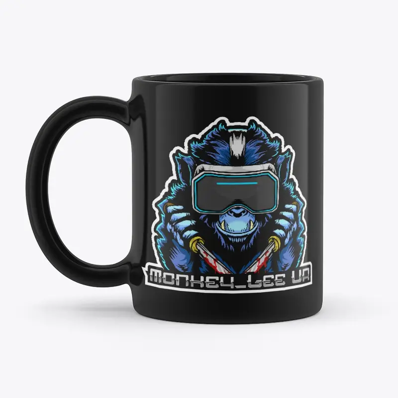 Monkey_Lee VR Black Mug