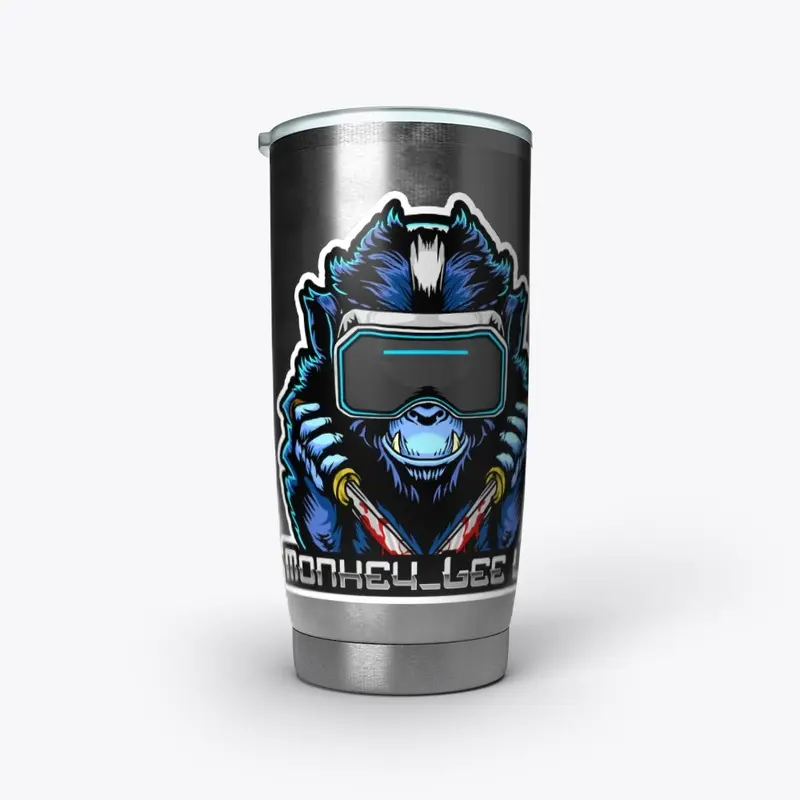 Monkey Lee VR Stainless Tumbler 20 oz